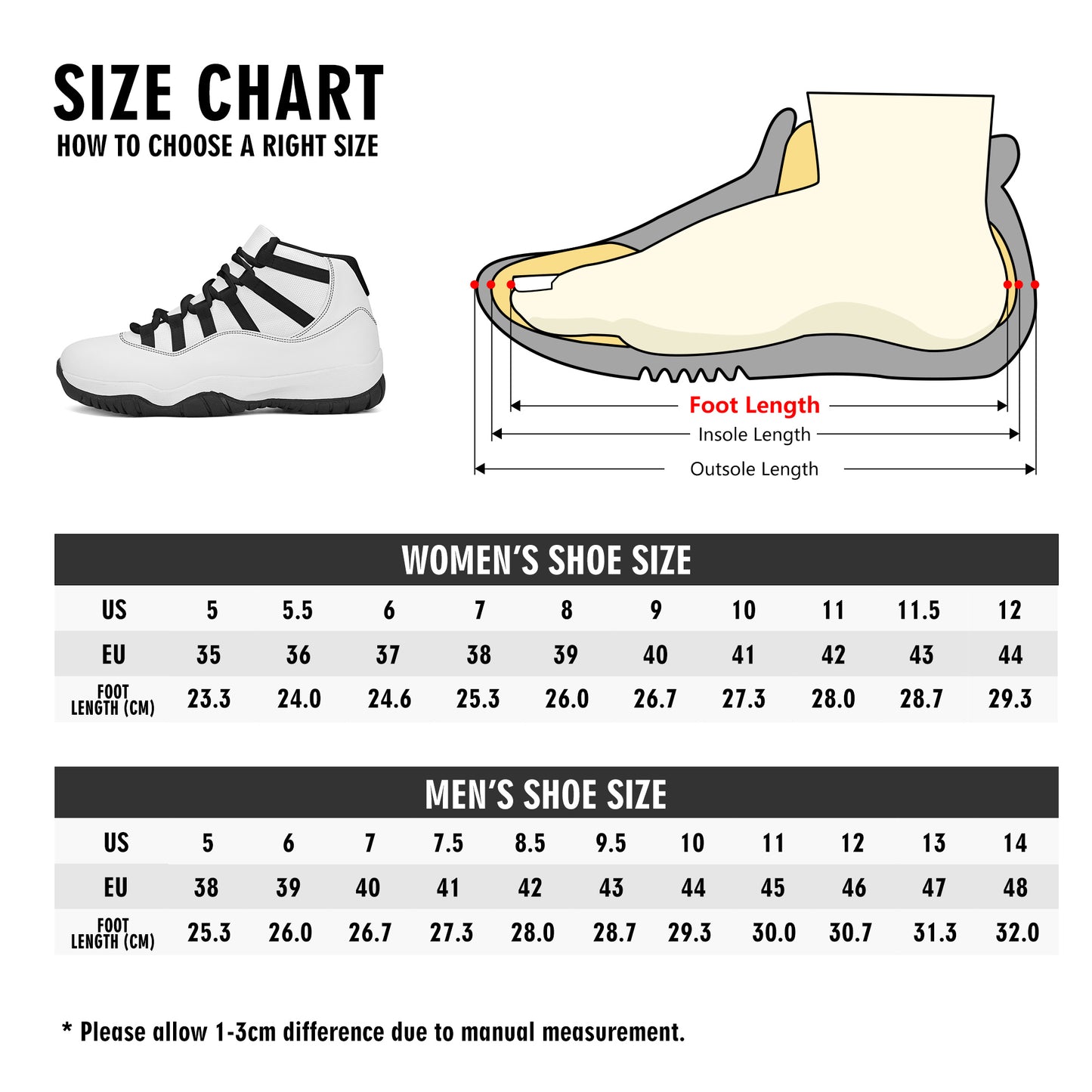 CV20YL - PATH-UNDEFINED Mens Upgraded High Top Retro Basketball Sneakers